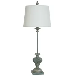 Kirklands Home Buffet Lamps|Antique Cast Buffet Lamp Blue