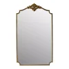 Kirklands Home Decorative Mirrors|Antique Brass Metal Vertical Wall Mirror