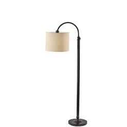 Kirklands Home Floor Lamps|Antique Arched Adjustable Floor Lamp Bronze