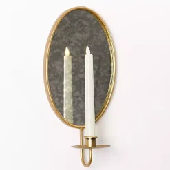 Antique Gold Mirrored Wall Sconce Sconces