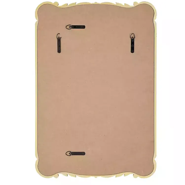 Kirklands Home Decorative Mirrors|Antique Gold Ornate Rectangular Wall Mirror