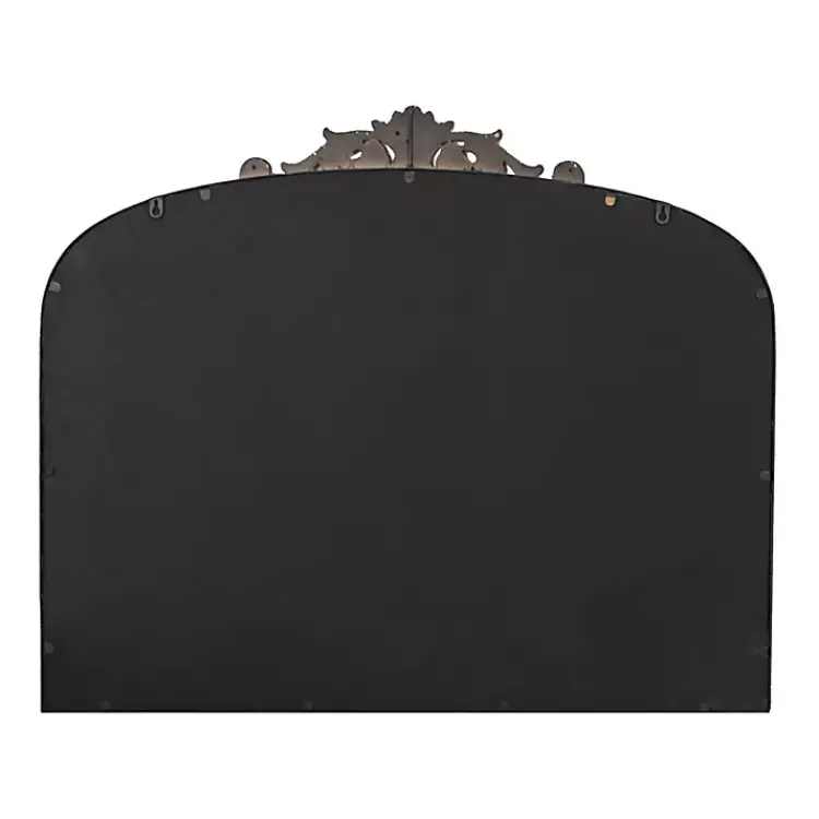 Kirklands Home Decorative Mirrors|Antique Gold Studded Floral Scroll Mirror