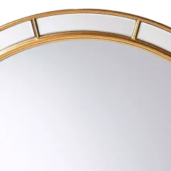 Kirklands Home Decorative Mirrors|Antique Goldleaf Round Wall Mirror