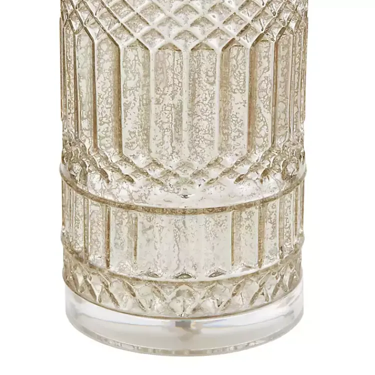Kirklands Home Table Lamps|Antique Textured Glass Luxuria Table Lamp Silver