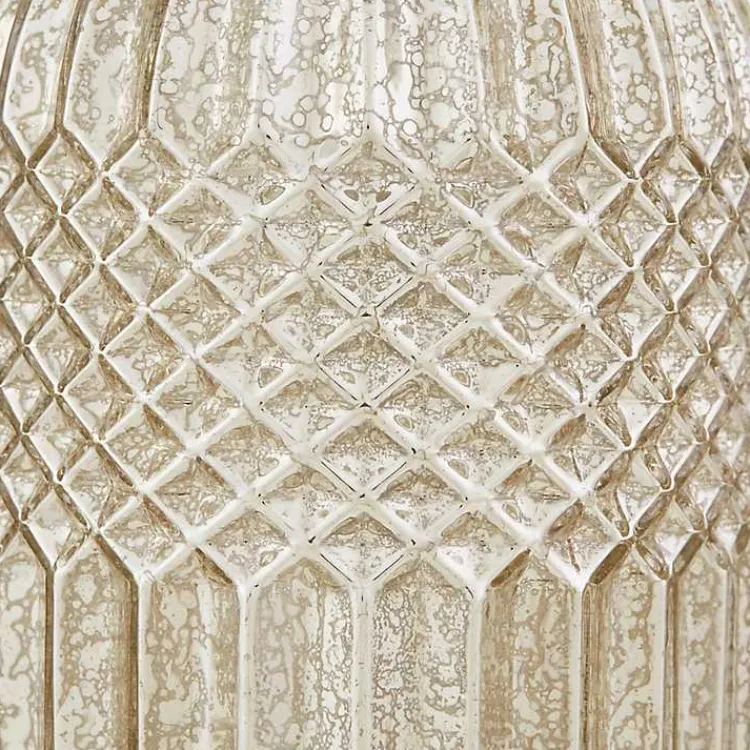 Kirklands Home Table Lamps|Antique Textured Glass Luxuria Table Lamp Silver