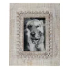 Discount Antique White Wood Beaded Picture Frame, 4x6 Picture Frames