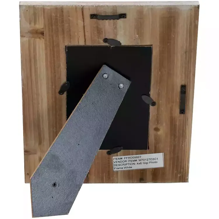 Discount Antique White Wood Beaded Picture Frame, 4x6 Picture Frames