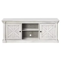 Kirklands Home Tv Stands & Media Consoles|Antique Wood Farmhouse Media Cabinet White