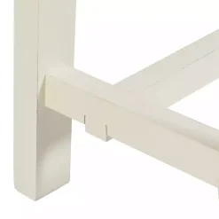 Kirklands Home Benches & Ottomans|Antique Wood Noah Bench White