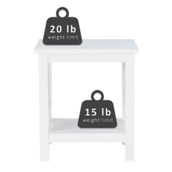 Kirklands Home Accent & End Tables|Antique White X Side Frame Accent Table