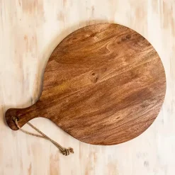 Kirklands Home Serving & Entertaining|Antique Wooden Paddle Serving Board Brown