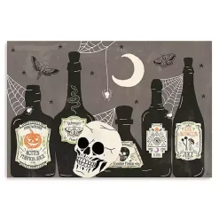 Apothecary Bottles Canvas Art Print Halloween