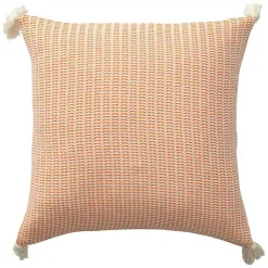 Sale Apricot Trapeze Organic Cotton Throw Pillow Pillows