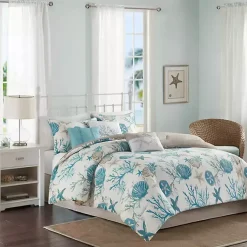 Kirklands Home Comforters|Aqua Coastal 7-pc. King Comforter Set