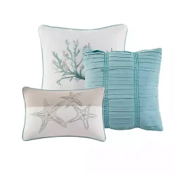 Kirklands Home Comforters|Aqua Coastal 7-pc. Queen Comforter Set