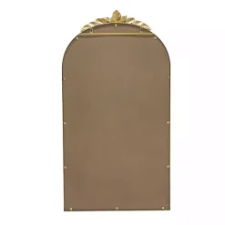 Kirklands Home Decorative Mirrors|Arch Gold Leaf Top Mirror