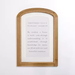 Kirklands Home Wall Quotes & Signs|Arched Proverbs Verse Beaded Wall Plaque
