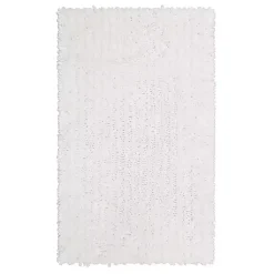 Kirklands Home Bathroom Rugs|Arctic Lofty Pile Chenille Bath Mat, 60 in. White