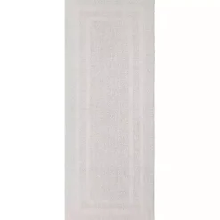 Kirklands Home Bathroom Rugs|Arctic Plush Reversible Cotton Bath Mat, 60 in. White