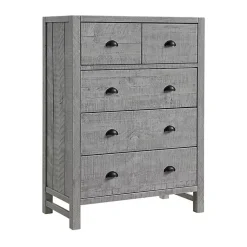 Kirklands Home Dressers & Chests|Arden Wood 5-Drawer Chest Gray