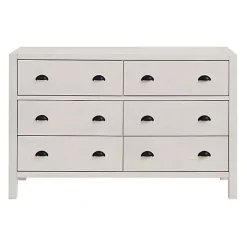Kirklands Home Dressers & Chests|Arden Wood 6-Drawer Dresser White