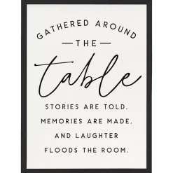 Kirklands Home Wall Quotes & Signs|Around the Table Framed Wall Plaque
