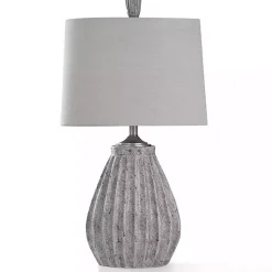 Kirklands Home Table Lamps|Arther Aged Stone Table Lamp Tan