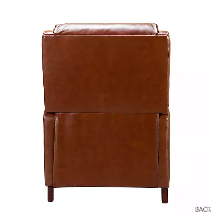 Kirklands Home Accent Chairs|Arturo Leather Wingback Recliner Brown