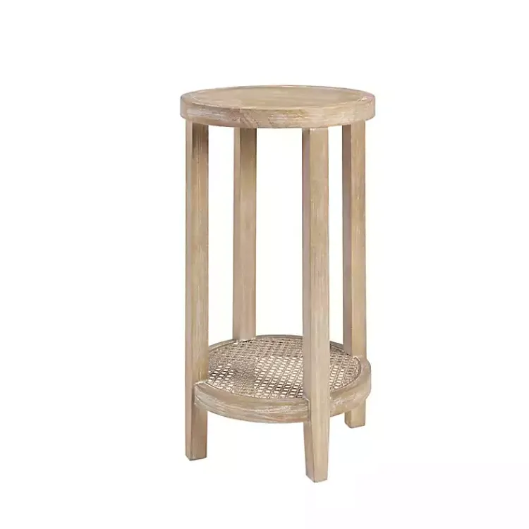Kirklands Home Accent & End Tables|Ash Rat Round Martha Stewart Accent Table Tan