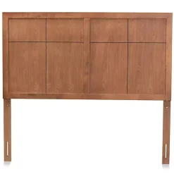 Kirklands Home Beds & Headboards|Ash Walnut Wood Panel Queen Headboard Brown