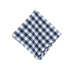 Kirklands Home Table Linens|Ashford Indigo Buffalo Check Napkins, Set of 6 Blue