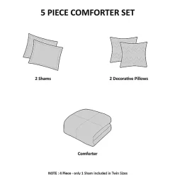 Kirklands Home Comforters|Ashley Floral Twin XL 4-pc. Comforter Set