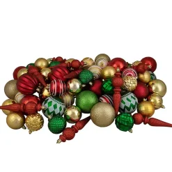 Clearance Assorted Shatterproof Ornaments, Set of 75 Christmas Ornaments