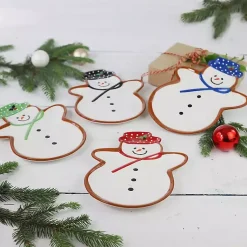 Kirklands Home Serving & Entertaining|Assorted Snowman Christmas Plates, Set of 4