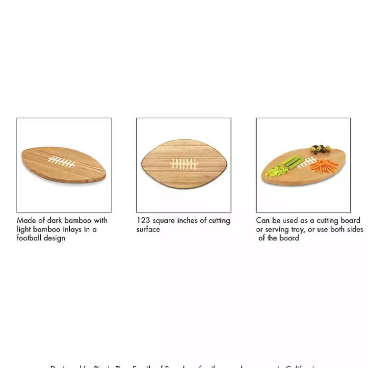 Kirklands Home Serving & Entertaining|Atlanta Falcons Bamboo Football Cutting Board Tan