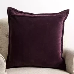 Aubergine Diamond Velvet Pillow Pillows