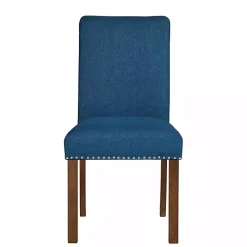 Kirklands Home Dining Chairs|Aubrey Navy Upholstered 2-pc. Dining Chair Set Blue