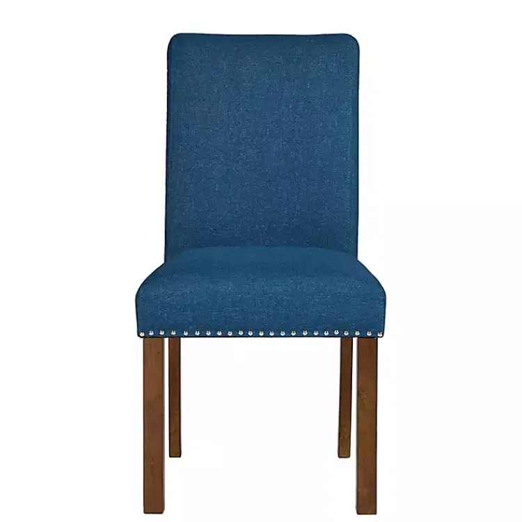 Kirklands Home Dining Chairs|Aubrey Navy Upholstered 2-pc. Dining Chair Set Blue