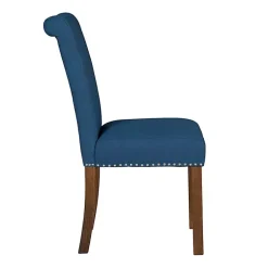 Kirklands Home Dining Chairs|Aubrey Navy Upholstered 2-pc. Dining Chair Set Blue