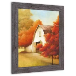 Best Autumn Barn Framed Art Print Fall