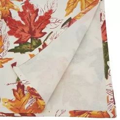 Kirklands Home Table Linens|Autumn Foliage Outline Square Harvest Table Cloth