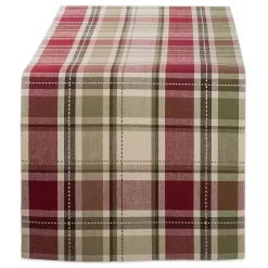 Kirklands Home Table Linens|Autumn Harvest Plaid Table Runner