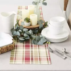 Kirklands Home Table Linens|Autumn Harvest Plaid Table Runner