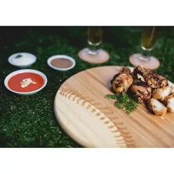 Kirklands Home Serving & Entertaining|Bamboo Wood Baseball Serving Board Tan