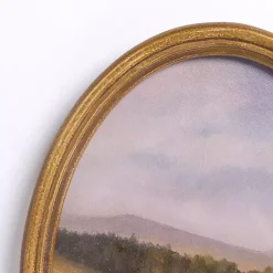 Kirklands Home Framed Art|Barn Landscape Oval Framed Art Print