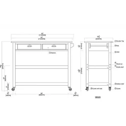 Kirklands Home Kitchen Islands & Bar Carts|Barnwood Sonoma Stainless Steel Top Kitchen Cart Brown