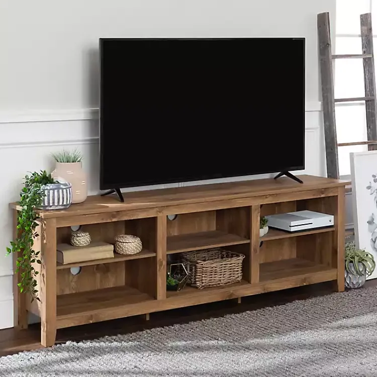 Kirklands Home Tv Stands & Media Consoles|Barnwood TV Stand, 70 in. Brown
