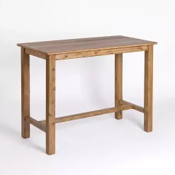 Kirklands Home Dining Tables|Barnwood Wire Brush Sonoma Counter Height Table Brown