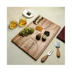 Kirklands Home Serving & Entertaining|Basketball Court Wooden Serving Board Brown