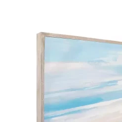 Kirklands Home Framed Art|Beach at Dusk Framed Art Print by Sally Swatland Blue